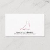 足気にポディープラクティショナー医師 名刺 (正面)