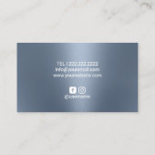 足気にマッサージセラピーモダンダスティブルー 名刺 (裏面)