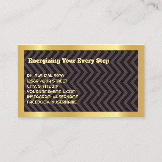 足気に写真 名刺 (裏面)