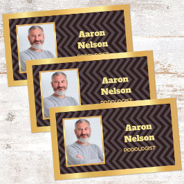 足気に写真 名刺