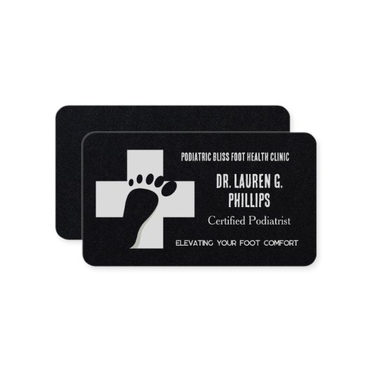 足気に整形外科 名刺 (正面/裏面インサイチュ)