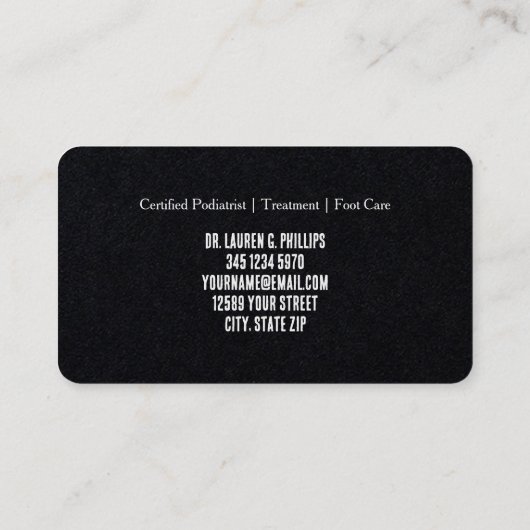 足気に整形外科 名刺 (裏面)