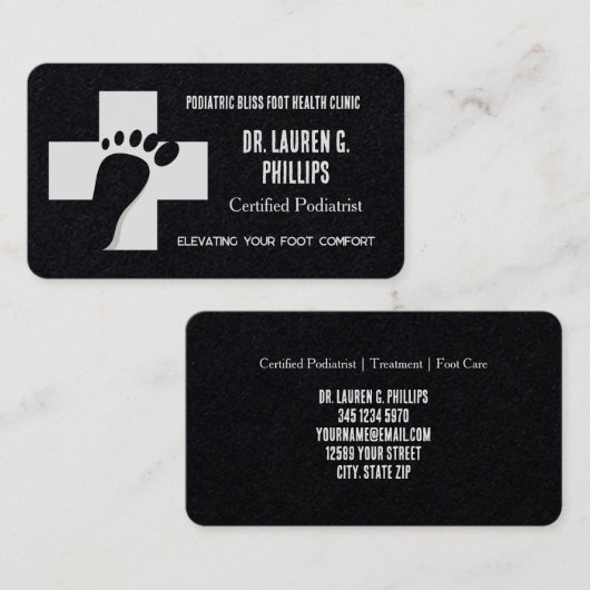 足気に整形外科 名刺 (正面/裏面)