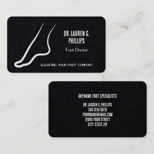 足気に料 名刺 (正面/裏面)