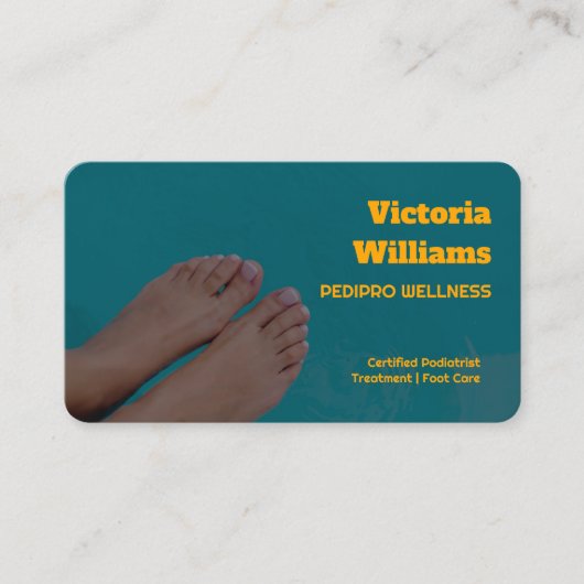 足気に 名刺 (正面)