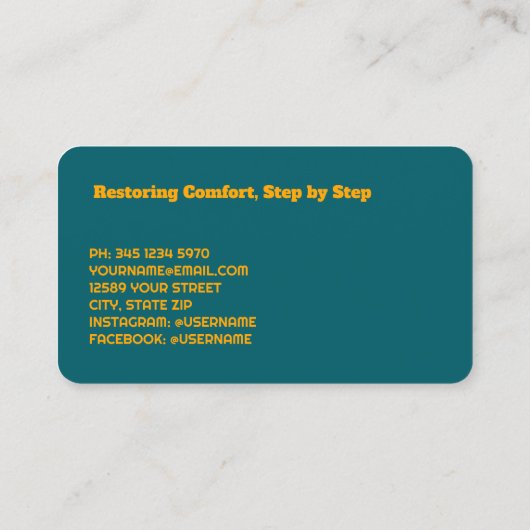 足気に 名刺 (裏面)