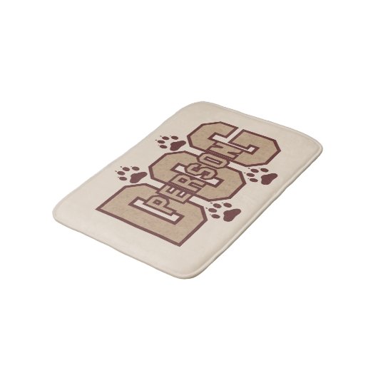 足湯マット付き犬 バスマット (アングル)