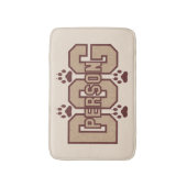 足湯マット付き犬 バスマット (正面縦)