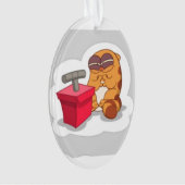 足猫のクリスマスのオーナメント オーナメント (正面)