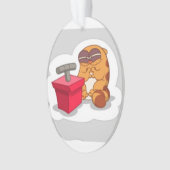 足猫のクリスマスのオーナメント オーナメント (正面)