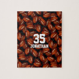 足球パーソナライズされた模様 ジグソーパズル