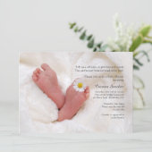 足生まれたばかりのベビーシャワー招待状 招待状 (スタンド正面)