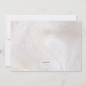 足生まれたばかりのベビーシャワー招待状 招待状 (裏面)