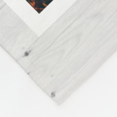 足素朴跡ペパーソナライズされたット記念写真 フリースブランケット (角)