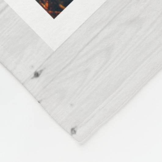 足素朴跡ペパーソナライズされたット記念写真 フリースブランケット (角)