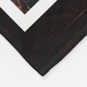 足素朴跡ペパーソナライズされたット記念写真 フリースブランケット (角)