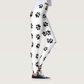 足芸術のレギンスを/白黒は印刷します レギンス (右)