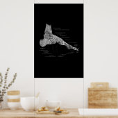 足解剖学メディカルポスター24x36" ポスター (キッチン)