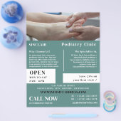 足試験ポートレート、ポディタリクリニック、ポディタリスト チラシ (シングル)