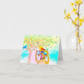 足誕生日を持って下さい! カード (黄色い花)