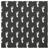 足足機器シンボル白黒 ファブリック (見本)