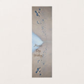 足跡および犬の足は砂で印刷します 名刺 (外部フラット)