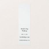 足跡および犬の足は砂で印刷します 名刺 (内部フラット)