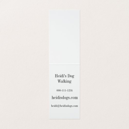 足跡および犬の足は砂で印刷します 名刺 (内部フラット)