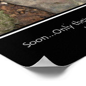 足跡がポスターに残る ポスター (角)