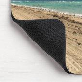 足跡と海 マウスパッド (コーナー)