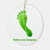 足跡のオーナメント セラミックオーナメント (左)