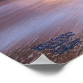 足跡のパス海マットポスター ポスター (角)