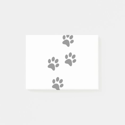 足跡の動物犬の肉猫 ポストイット (正面)