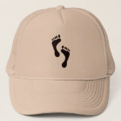 足跡の帽子 キャップ (正面)