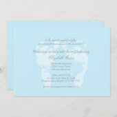 足跡の招待状またはアナウンス 招待状 (正面/裏面)