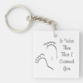 足跡のkeychain キーホルダー (正面)