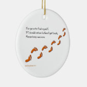 足跡を探しに行ったオーナメント セラミックオーナメント (右)