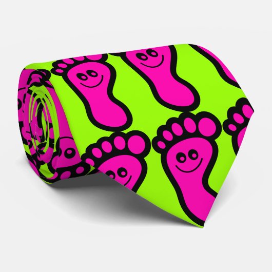 足跡アイコン ネクタイ (ロール)