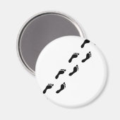 足跡アイコン マグネット (正面/裏面)