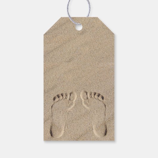 足跡インサンド誕生日 ギフトタグ (裏面)