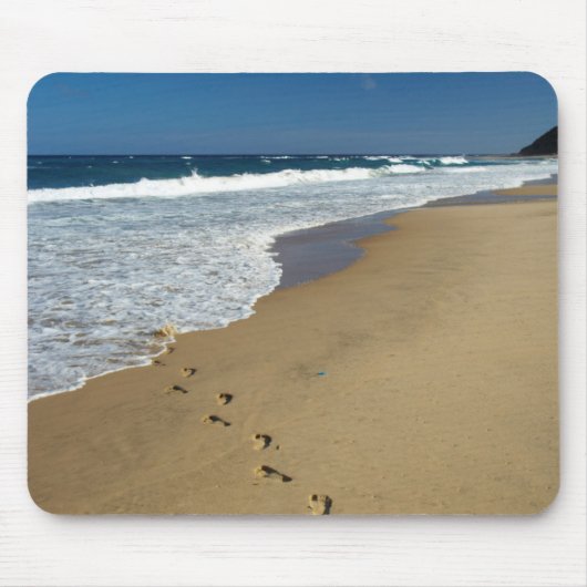 足跡オンビーチ、マビビ、トンガランド マウスパッド (正面)
