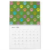 足跡カレカラフルンダー カレンダー (3月 2026)