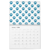 足跡カレカラフルンダー カレンダー (1月 2026)