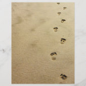 足跡ビーチサンドスクラップブック作り紙 (正面)