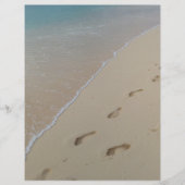 足跡ビーチスクラップブック作り紙 (正面)