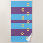 足跡ビーチタオル ビーチタオル (正面)