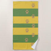 足跡ビーチタオル ビーチタオル (正面)