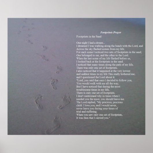 足跡ポスター ポスター (正面)