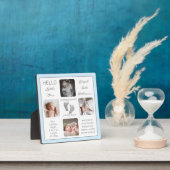 足跡マルチフォトブルー誕生記念 フォトプラーク (インサイチュ)