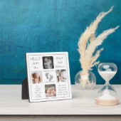 足跡マルチフォトホワイト誕生記念 フォトプラーク (インサイチュ)